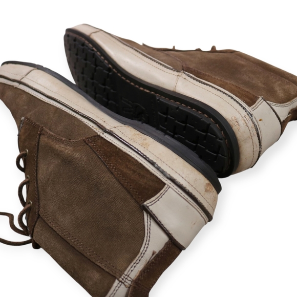 Mens 11 M John Varvatos Star USA Hipster Chukka Boots Brown Suede F2211P4B - Picture 8 of 9